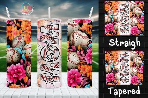 Download Baseball Mom Floral Tumbler,Gift for Mom - Mom Collection