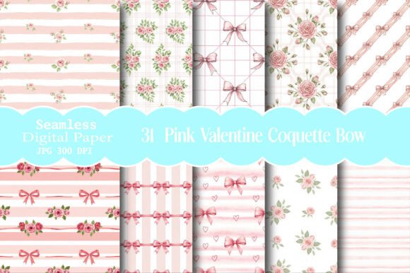 Download Pink Valentine Coquette Bow Pattern - Coquette bow Collection