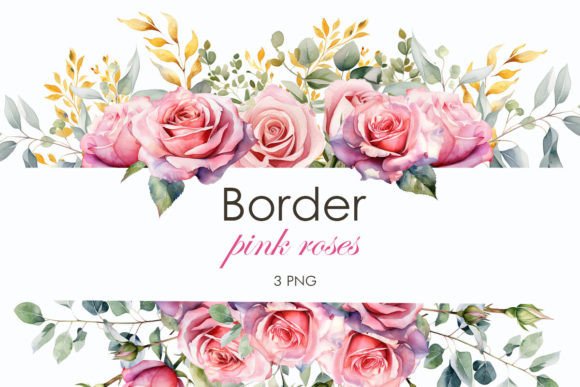 Download Rose Border. Pink Roses Clipart - Roses Collection