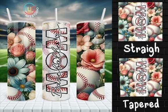 Download Baseball Mom Floral Tumbler,Gift for Mom - Mom Collection