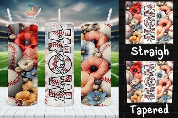 Download Baseball Mom Floral Tumbler,Gift for Mom - Mom Collection