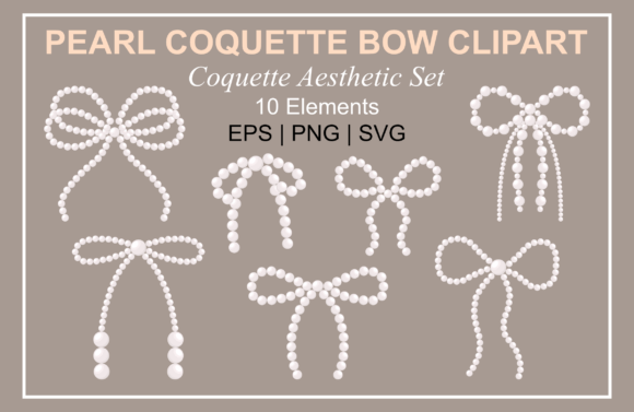 Download Pearl Coquette Bow Clipart - Coquette bow Collection