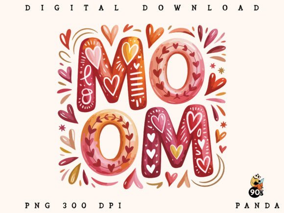 Download Brushstroke Mom, Hand Drawn Mom Design - Mom Collection