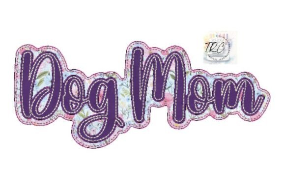 Download Dog Mom Bean Applique Design - Mom Collection