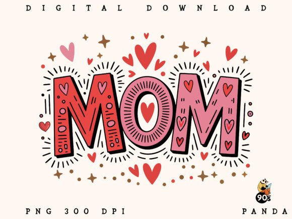 Download Brushstroke Mom, Hand Drawn Mom Design - Mom Collection
